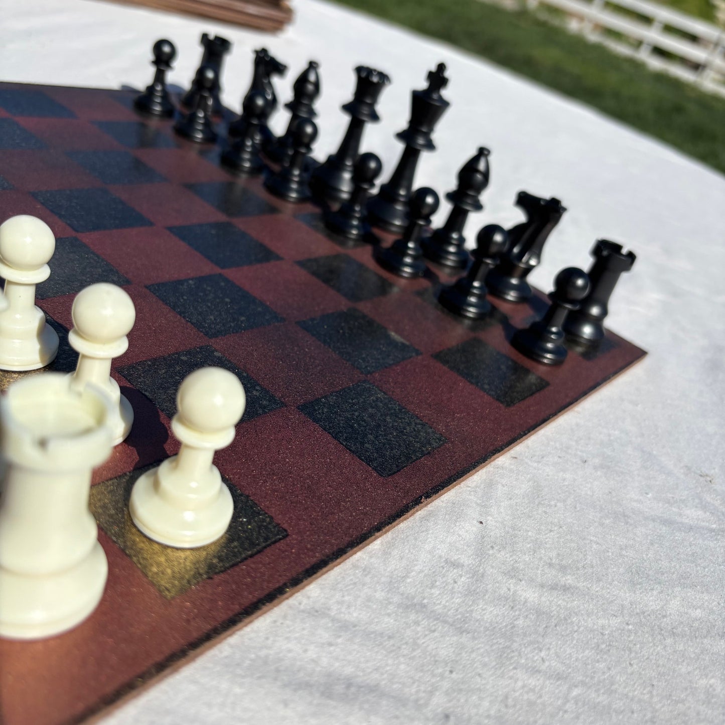 Bronze Gold - Painted Chess Set
