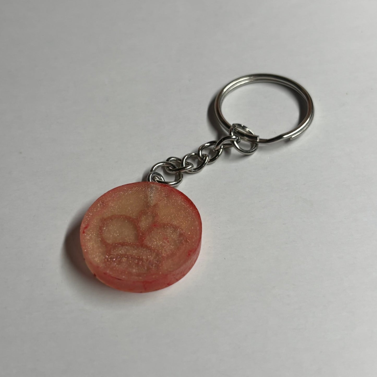 King's Red Lining - Handmade Resin Keychain - Flat Edition