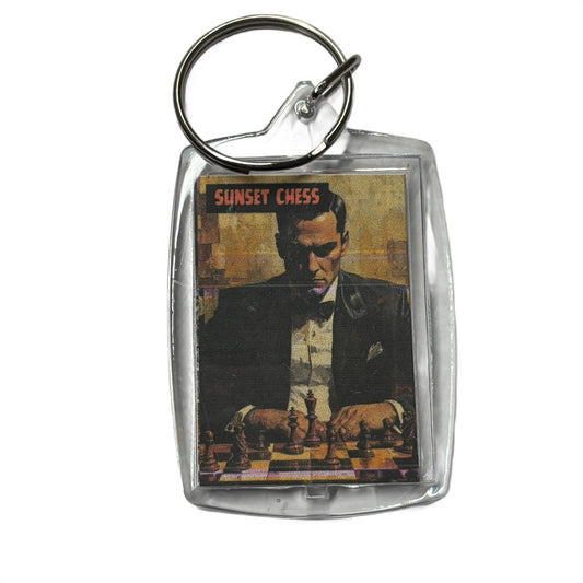 Business Man - Chess  Photo Keychain
