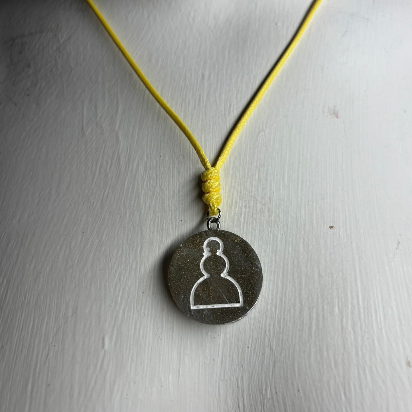 Simple Pawn - Handmade Resin Chess Necklace