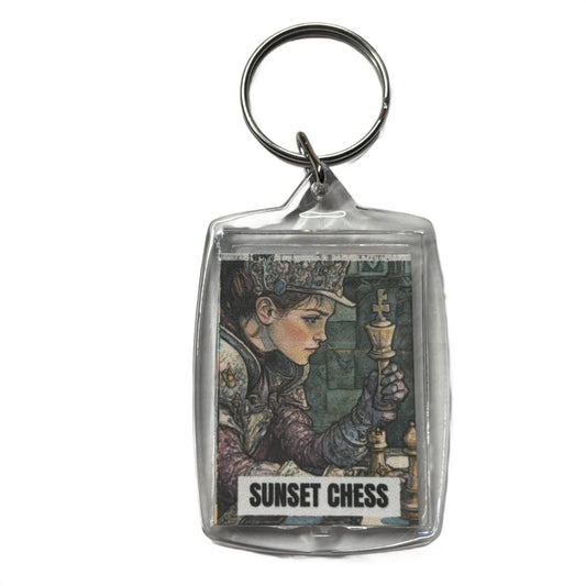 Queens Play - Chess  Photo Keychain