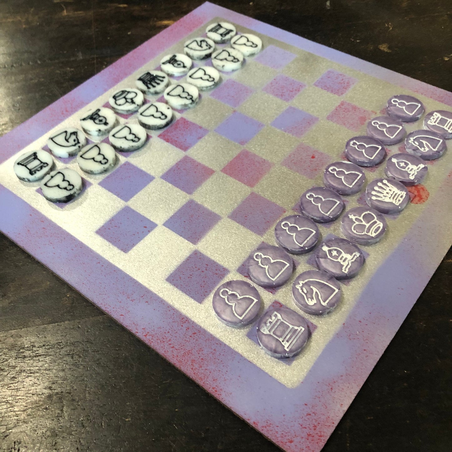 Slush Purple - Painted Chess Set