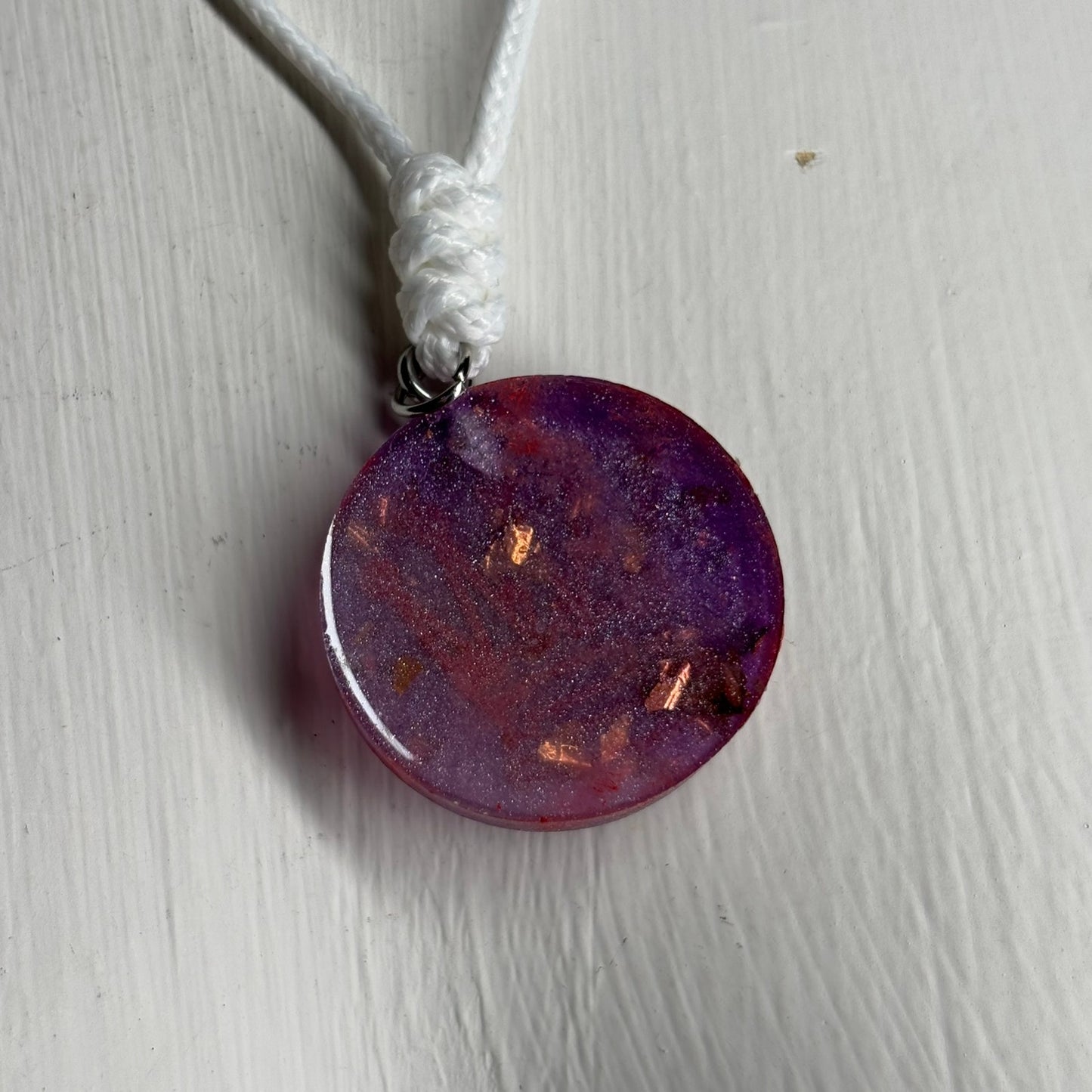 Royalty Purple Red Queen - Handmade Resin Chess Necklace
