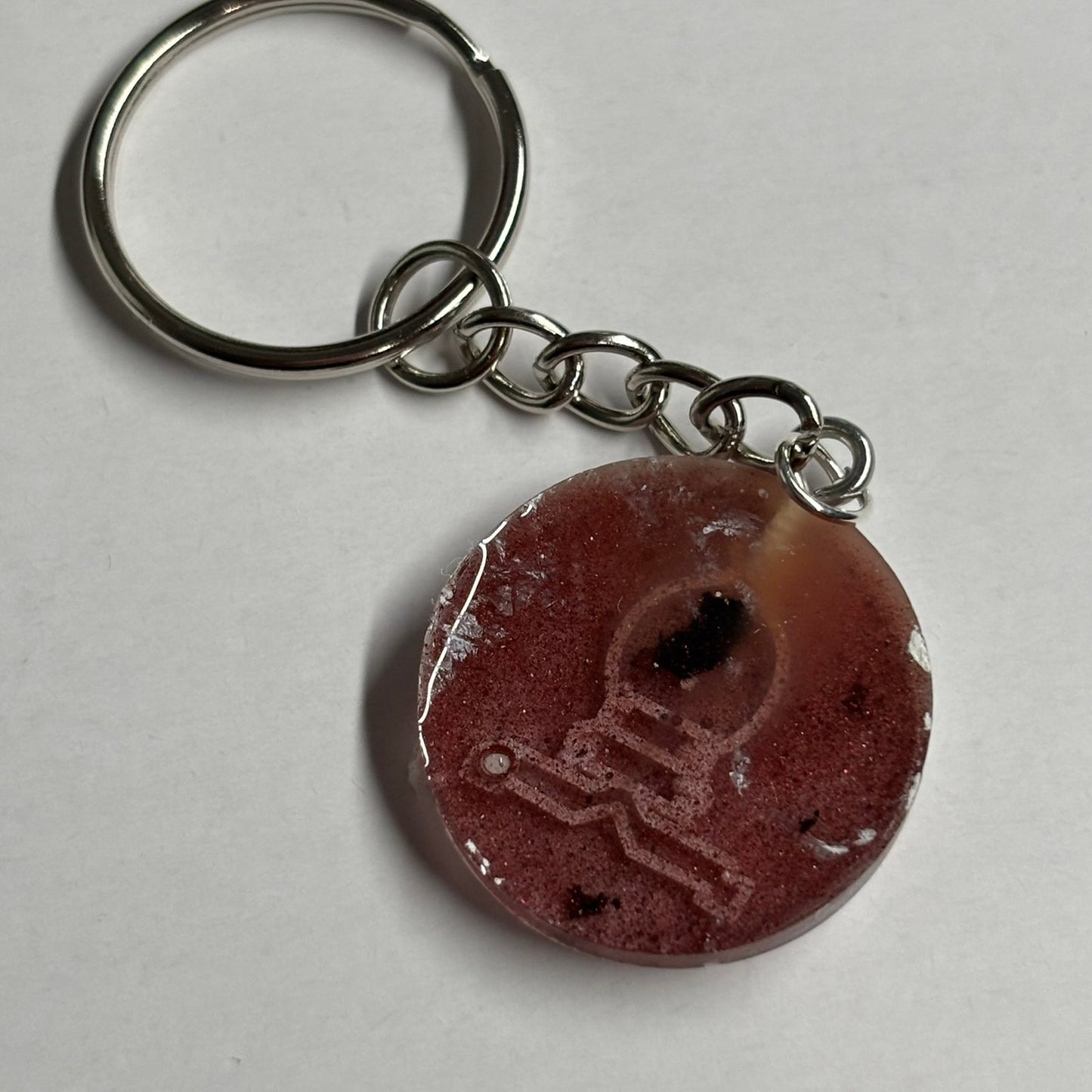 Rusted Colored Bishop - Handmade Resin Keychain