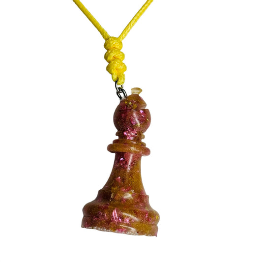 Royal Bishop - Handmade Resin Chess Necklace