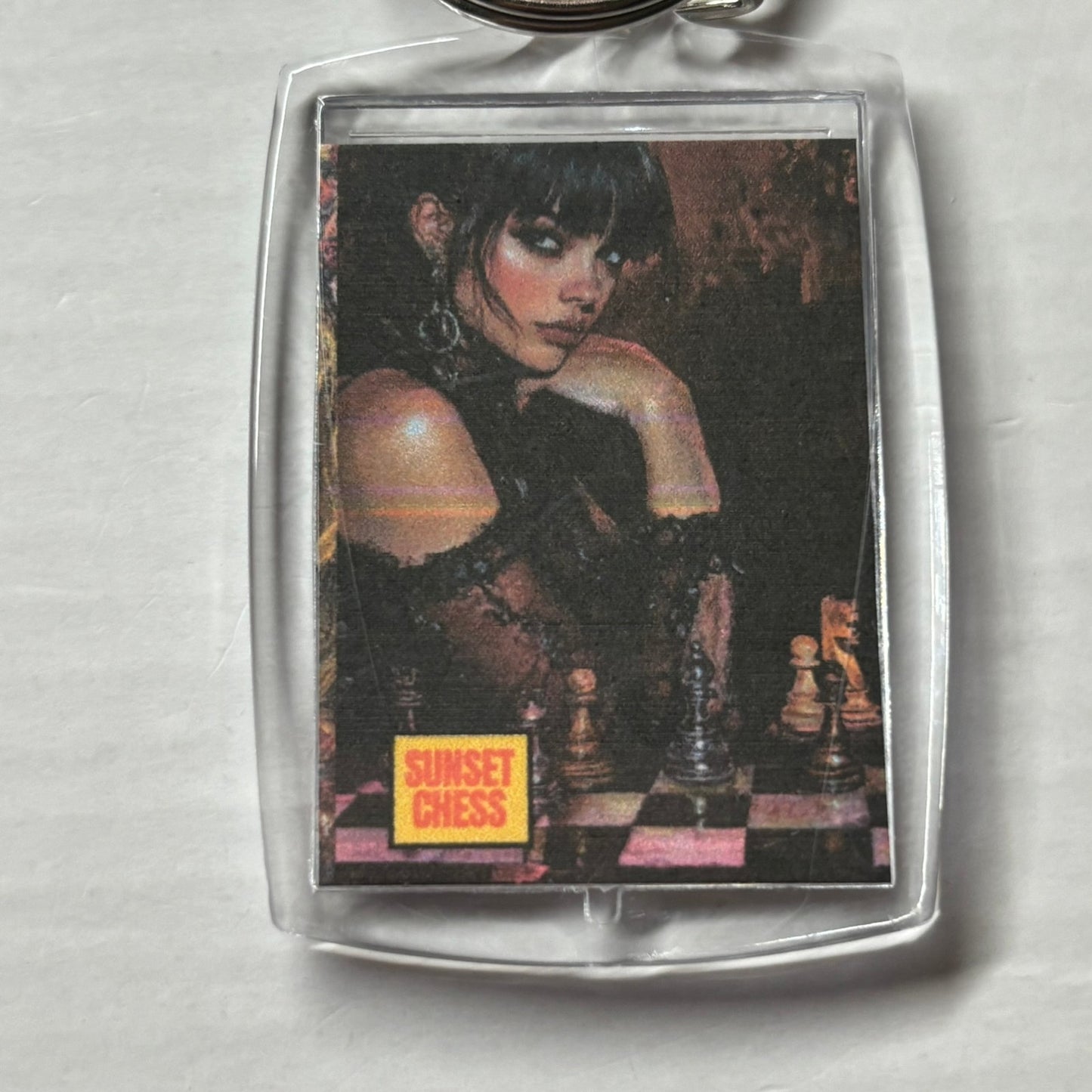 The Trickster - Chess  Photo Keychain