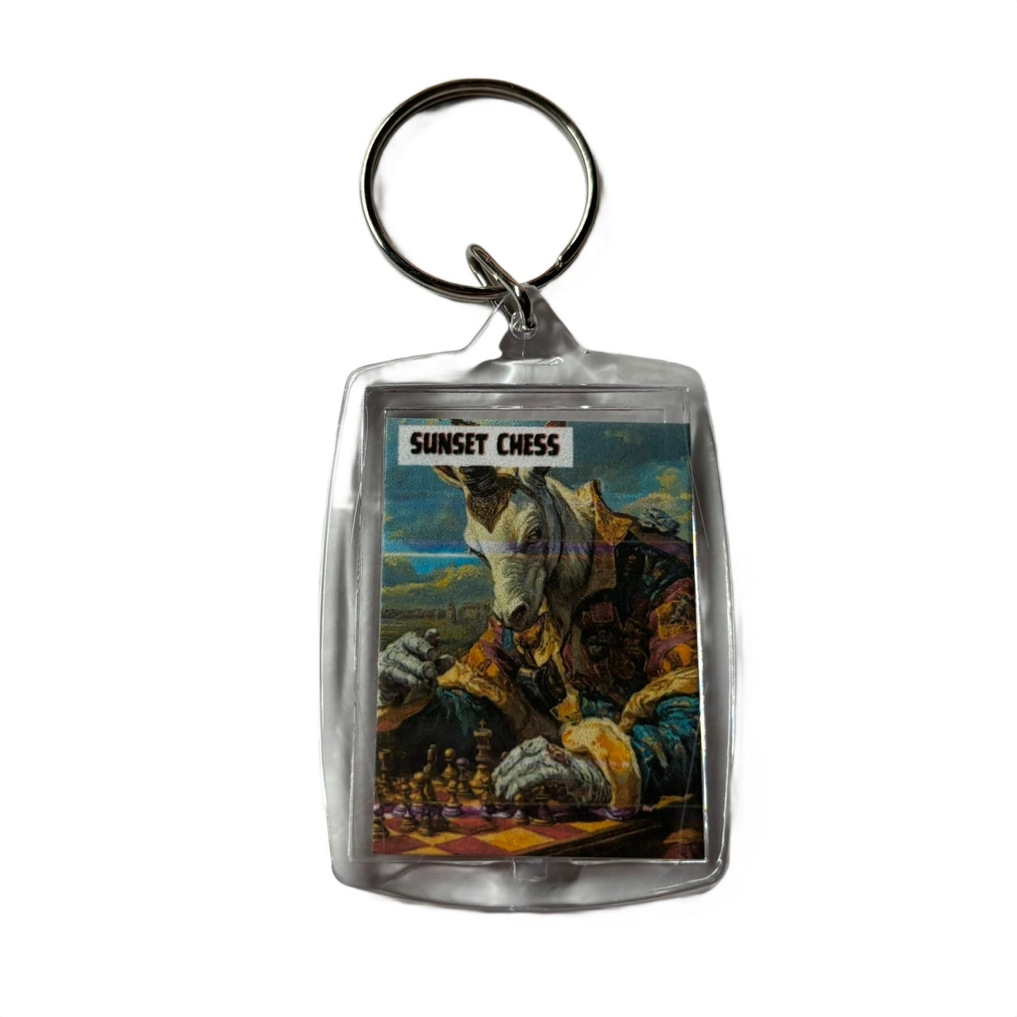 Old Horse - Chess  Photo Keychain