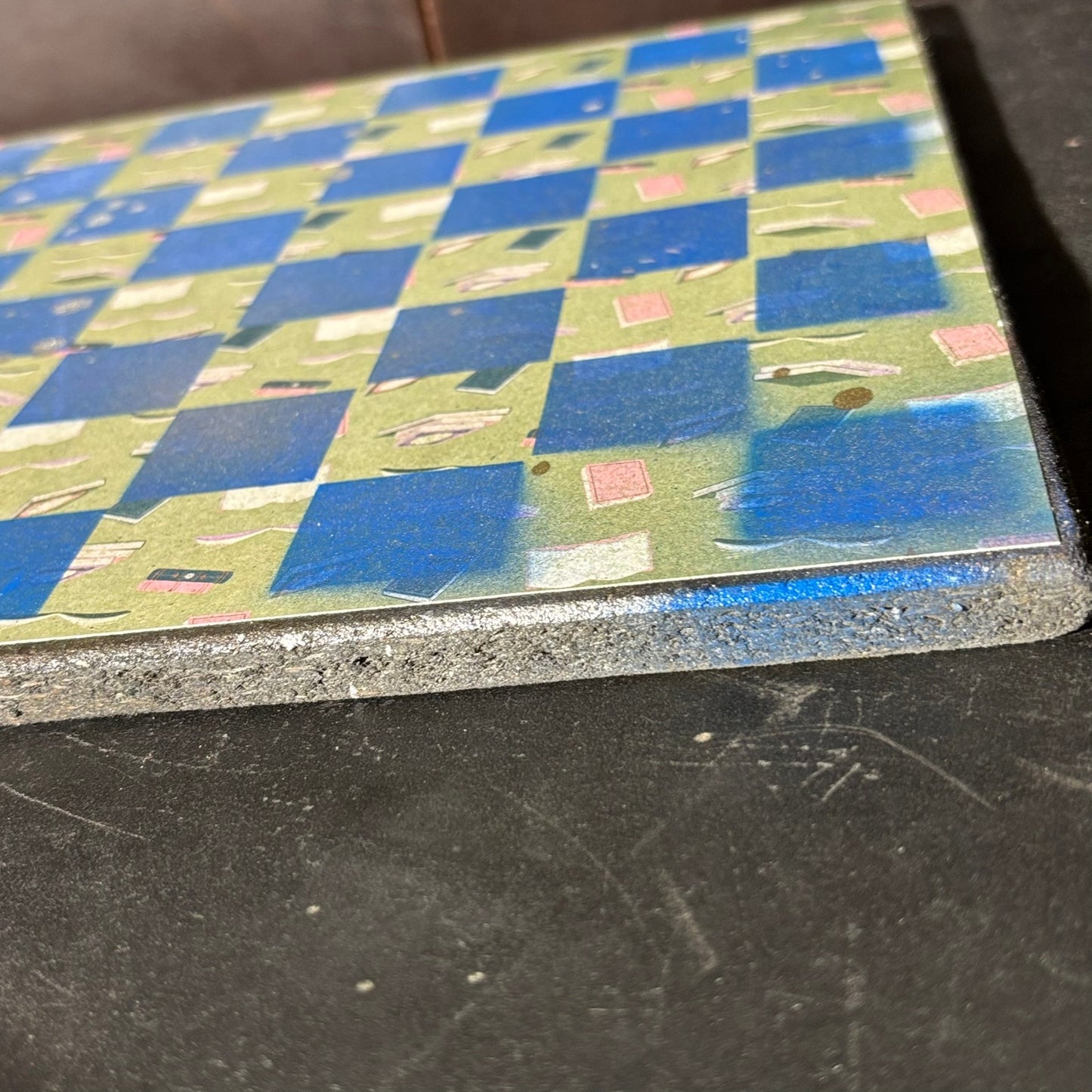 Green/Blue Book Blub - Scrapbook Chess Board