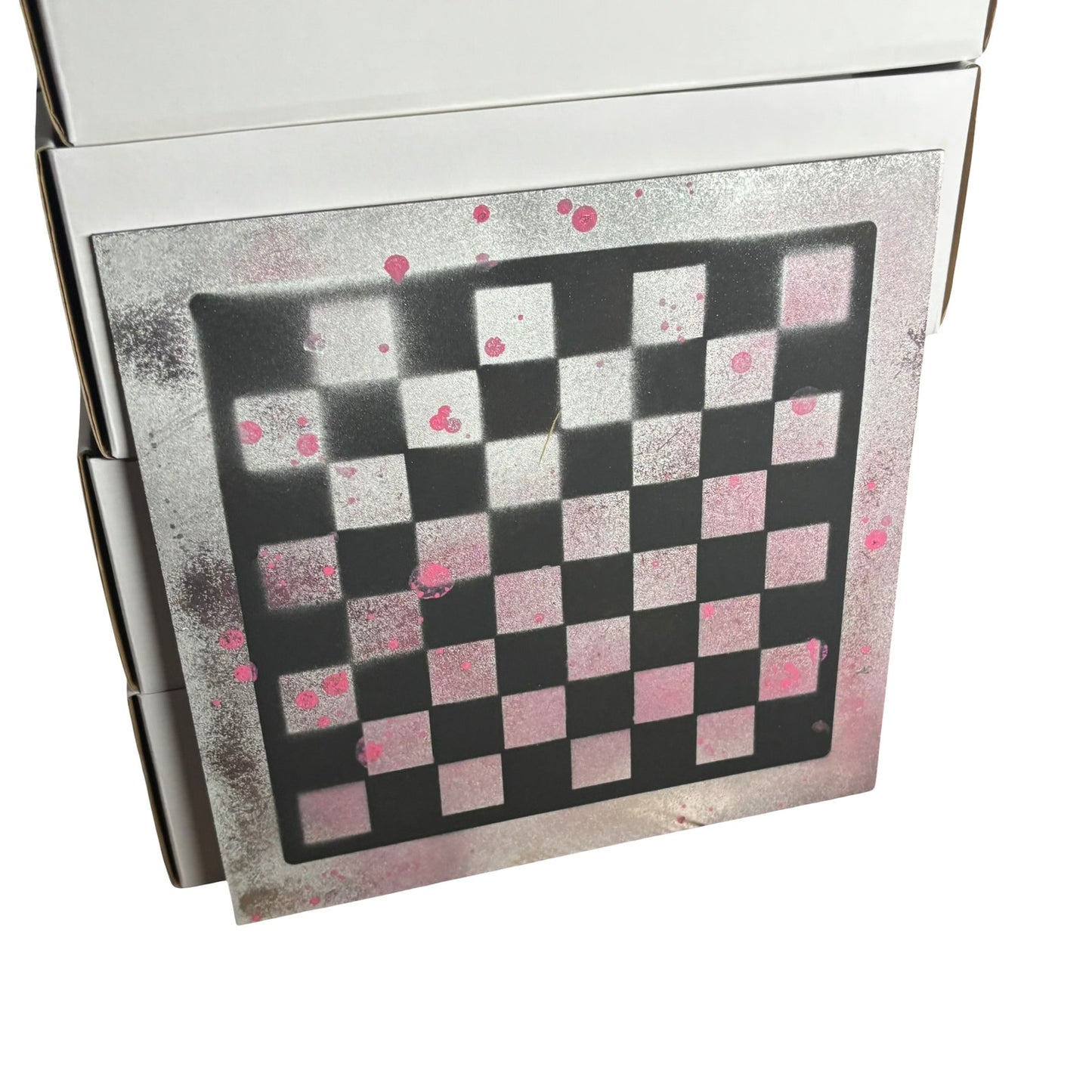 Bubbly Pink - Painted Chess Board