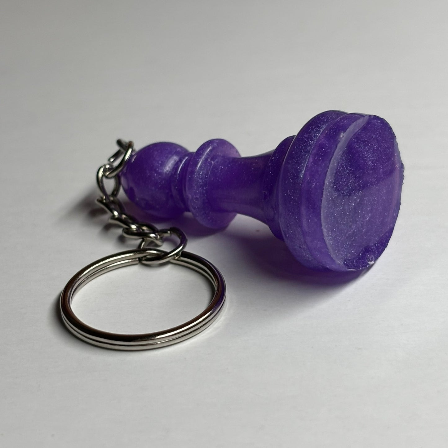 Purple Bishop - Handmade Resin Keychain