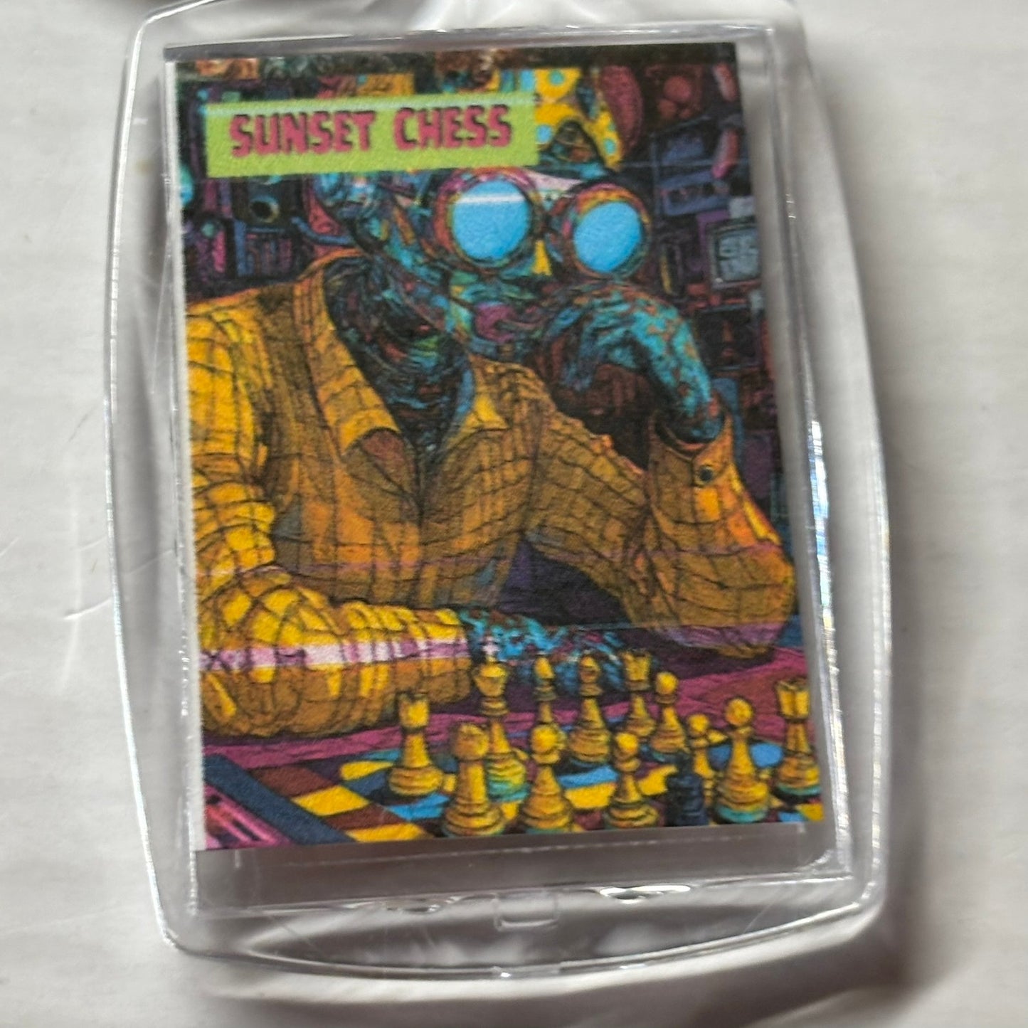 Simple Game - Chess  Photo Keychain