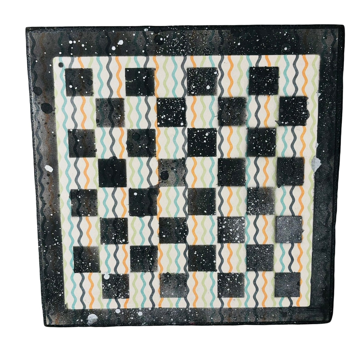 Good Vibes Pattern - Scrapbook Chess Board