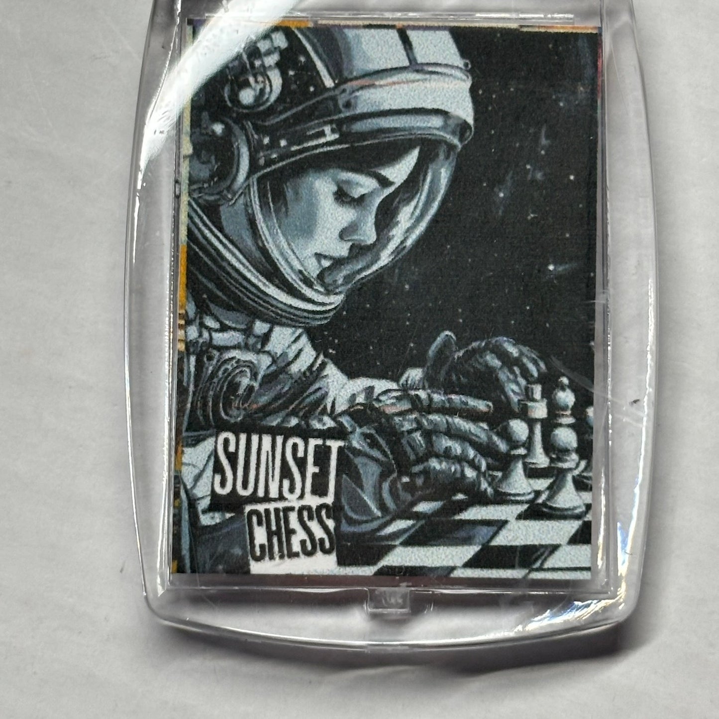Space Woman - Chess  Photo Keychain