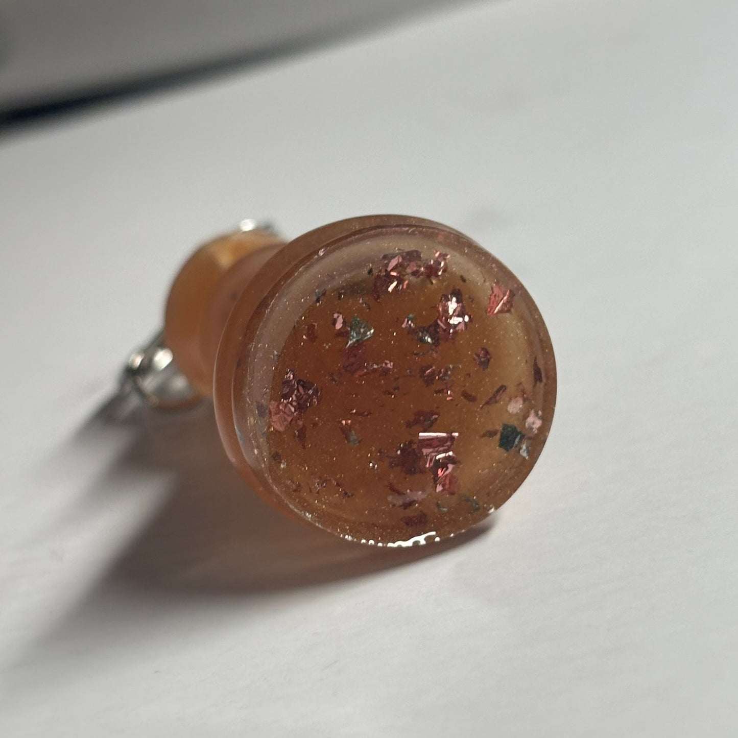 Orange Royal King - Handmade Resin Keychain