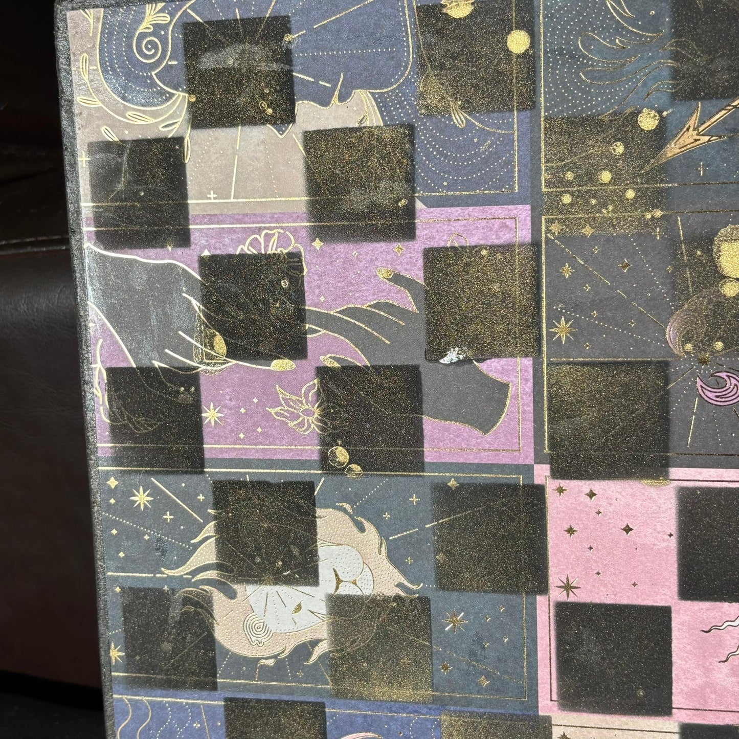 Space Collage - Scrapbook Chess Board