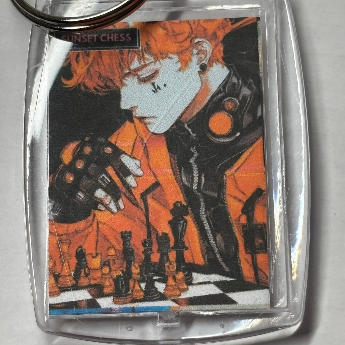 Anime Man - Chess  Photo Keychain