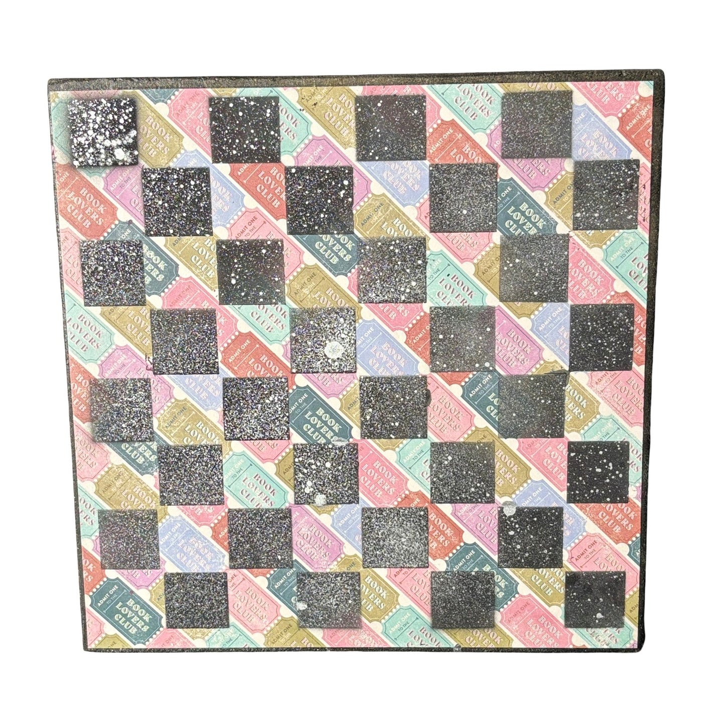 Colorful Tickets - Scrapbook Chess Board