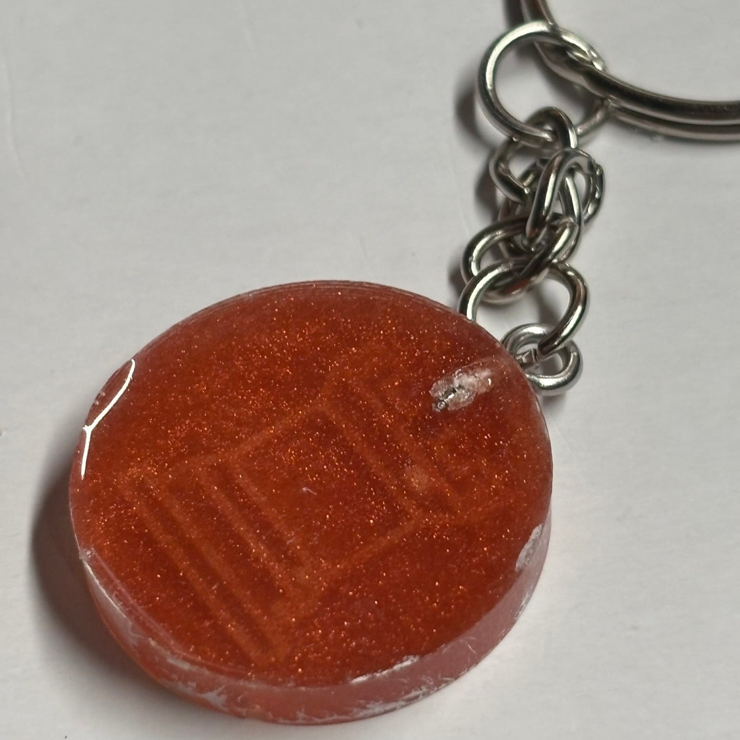 The Red Rook - Handmade Resin Keychain - Flat Edition