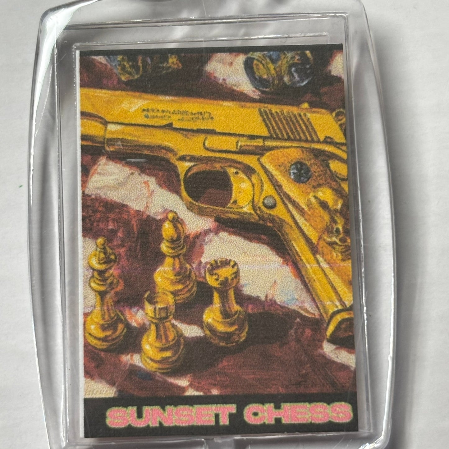 Yellow Blaster - Chess  Photo Keychain