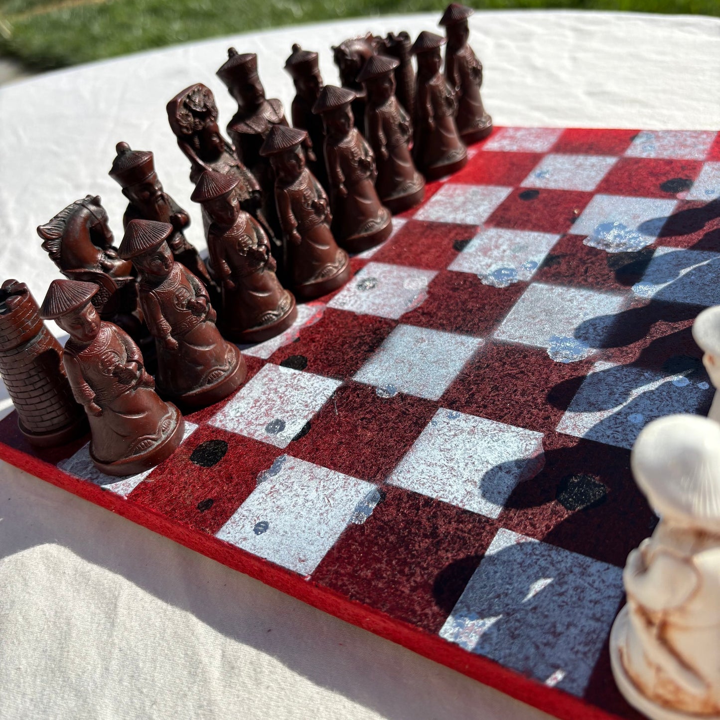Chrome Red Desire - Chinese Edition Chess Set