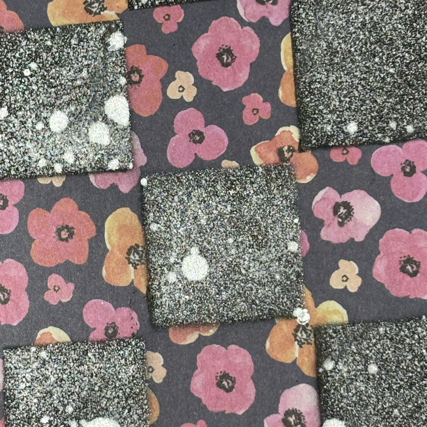 Purple & Yellow Flowers - Scrapbook Chess Board