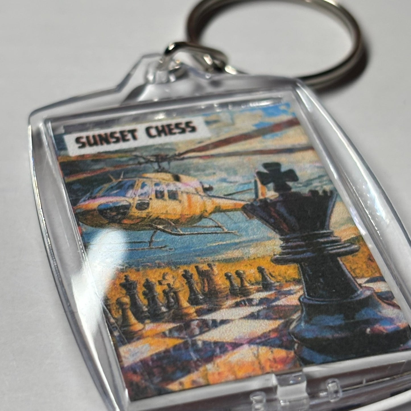Helicopter - Chess  Photo Keychain