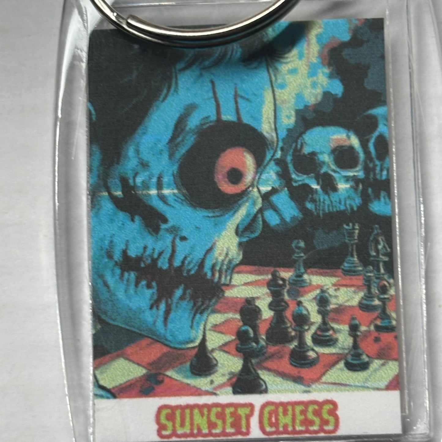 Zoned Out - Chess  Photo Keychain