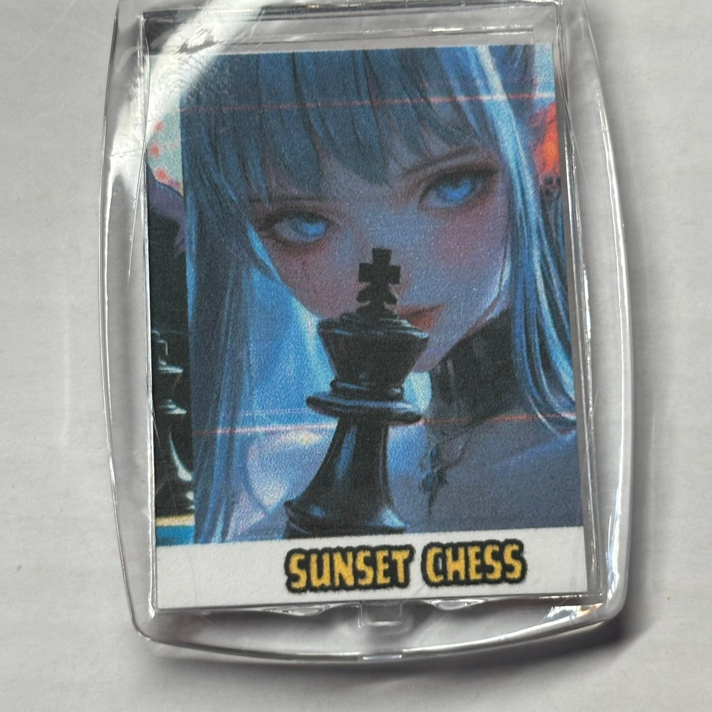 King in Hands - Chess  Photo Keychain