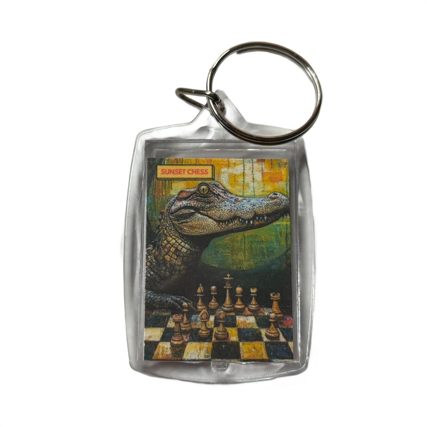 Gator - Chess  Photo Keychain