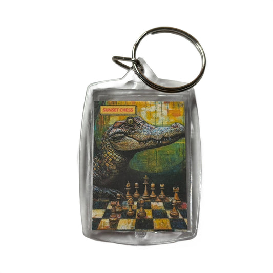 Gator - Chess  Photo Keychain