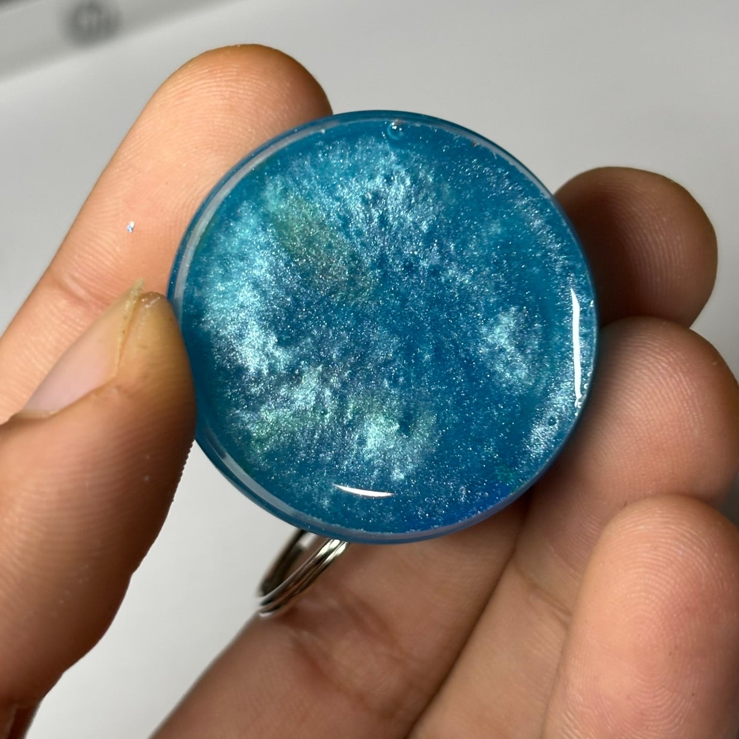 Colorful Knight - Handmade Resin Keychain - Large Edition