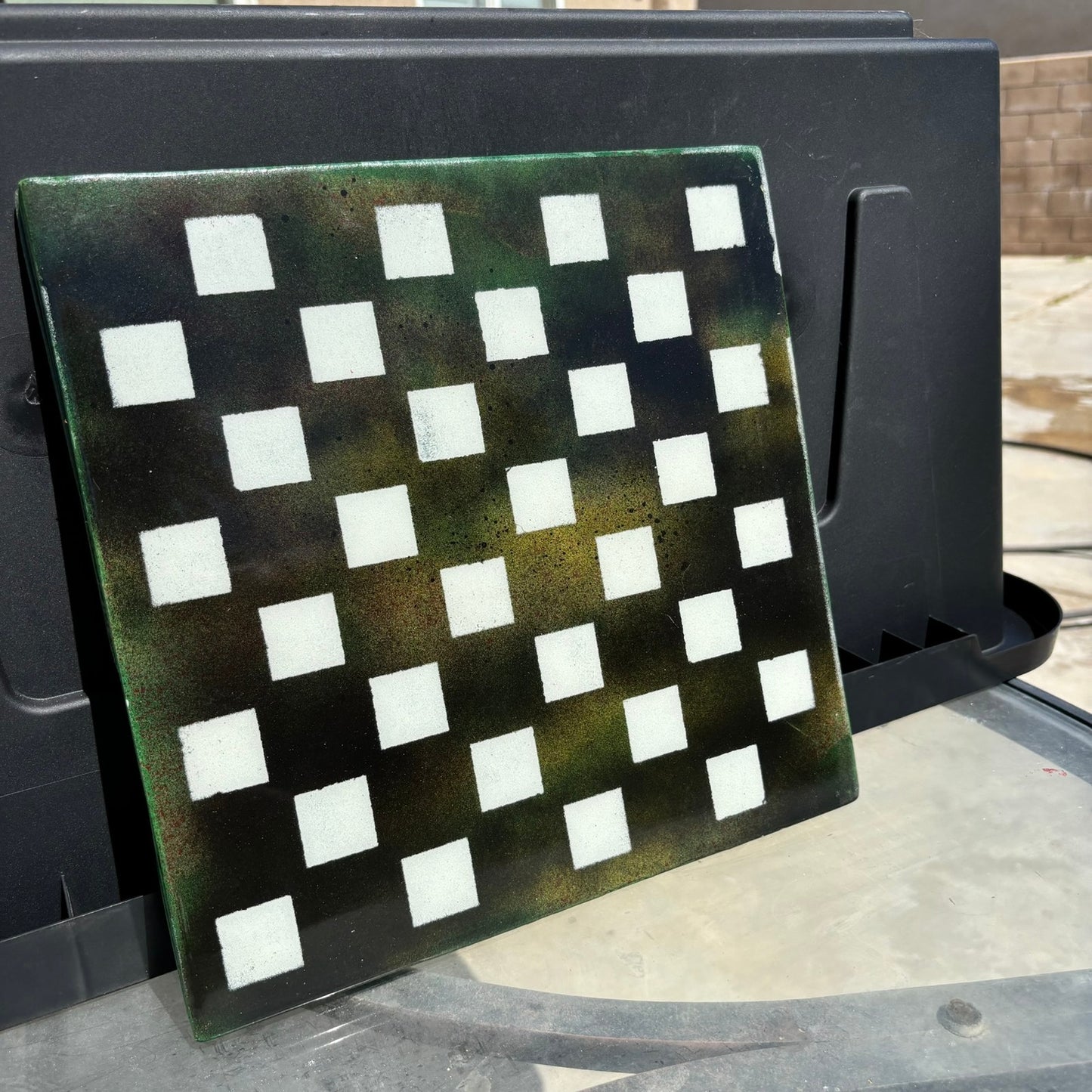 Honey Green - Resin Coated Chess Board