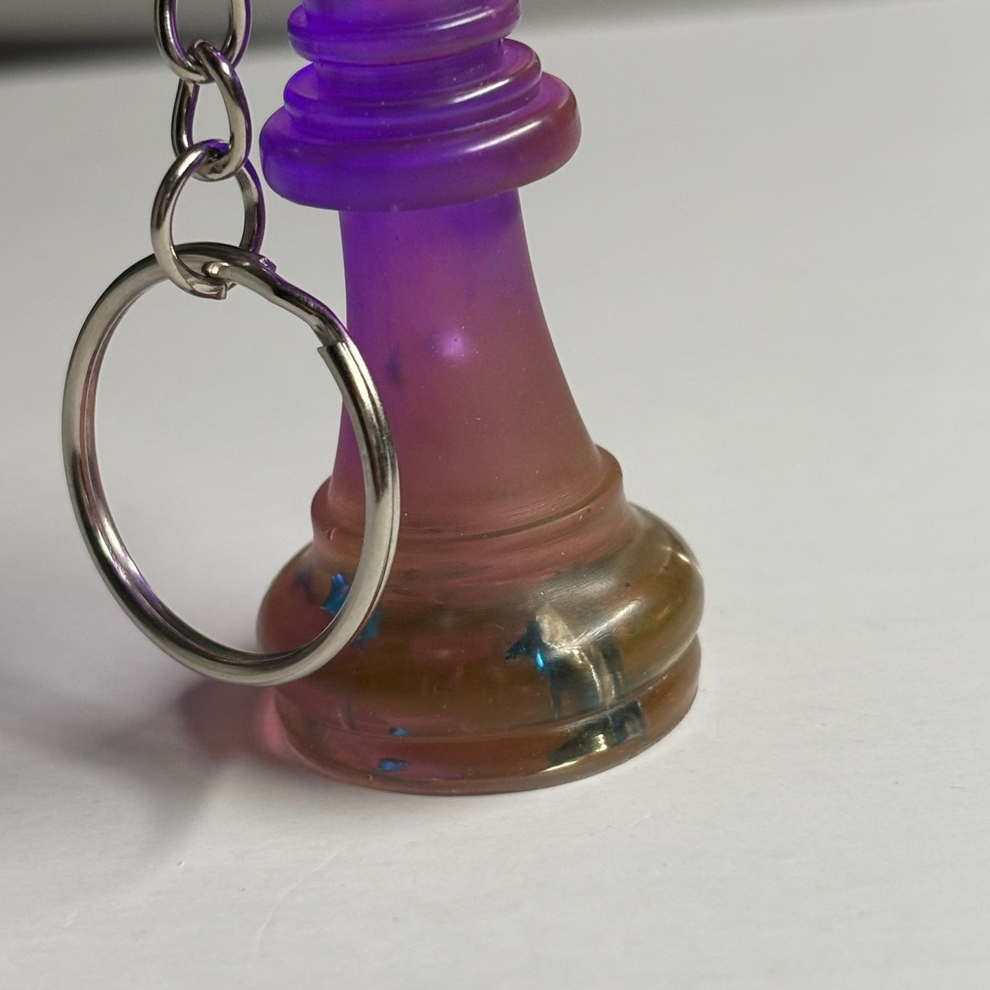 Royal Purple Queen - Handmade Resin Keychain