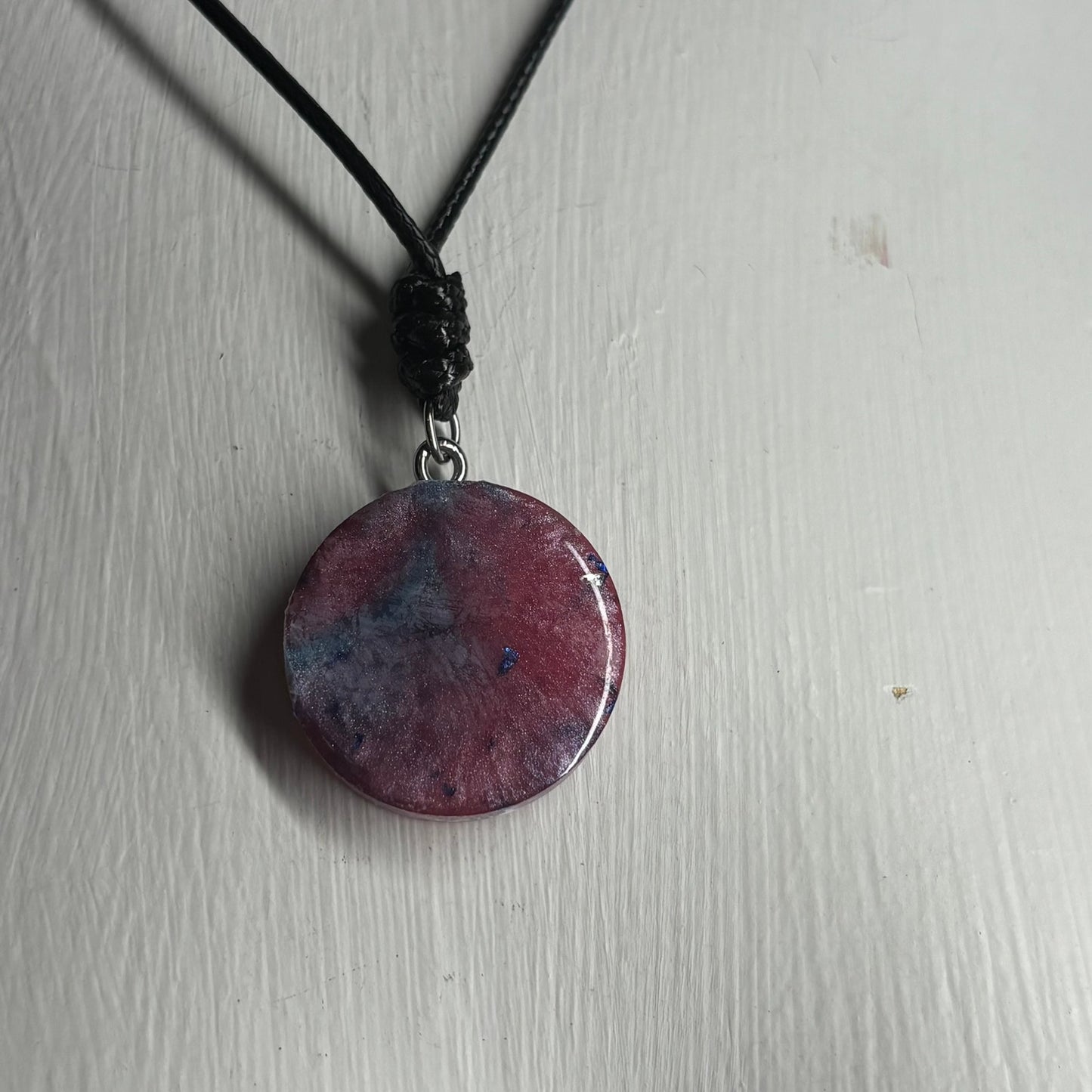 Purple/Pink Mixed Pawn - Handmade Resin Chess Necklace