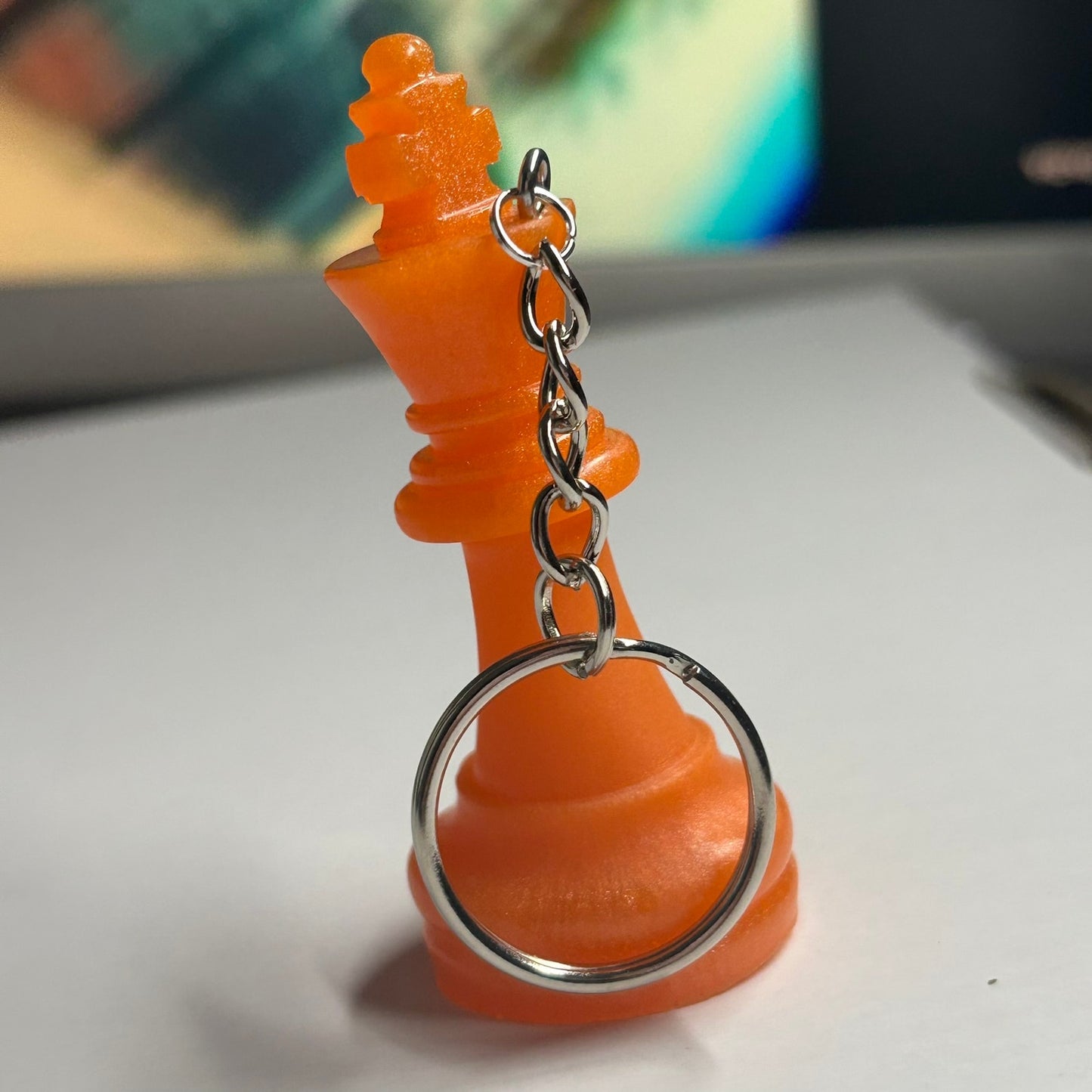 Orange King - Handmade Resin Keychain