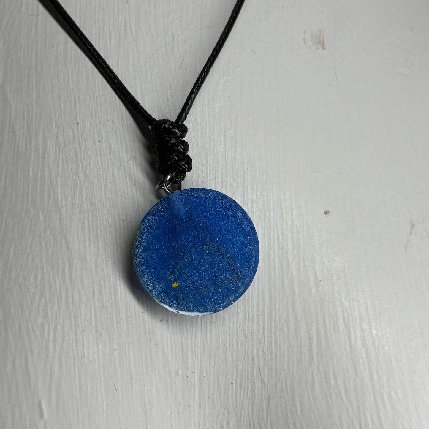 Blue Pawn - Handmade Resin Chess Necklace