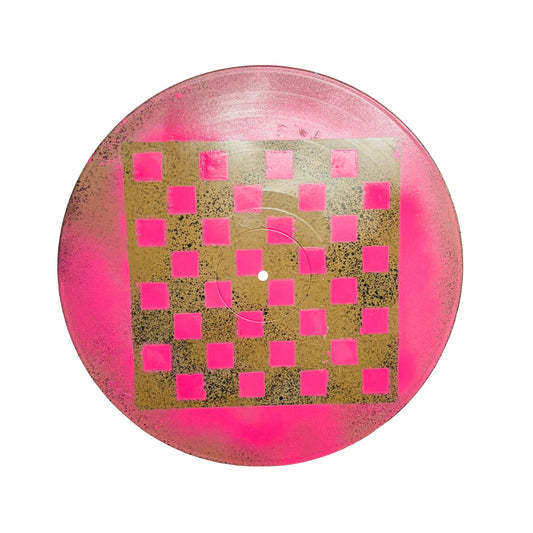 Spotted Pink - Vinyl Chess Board