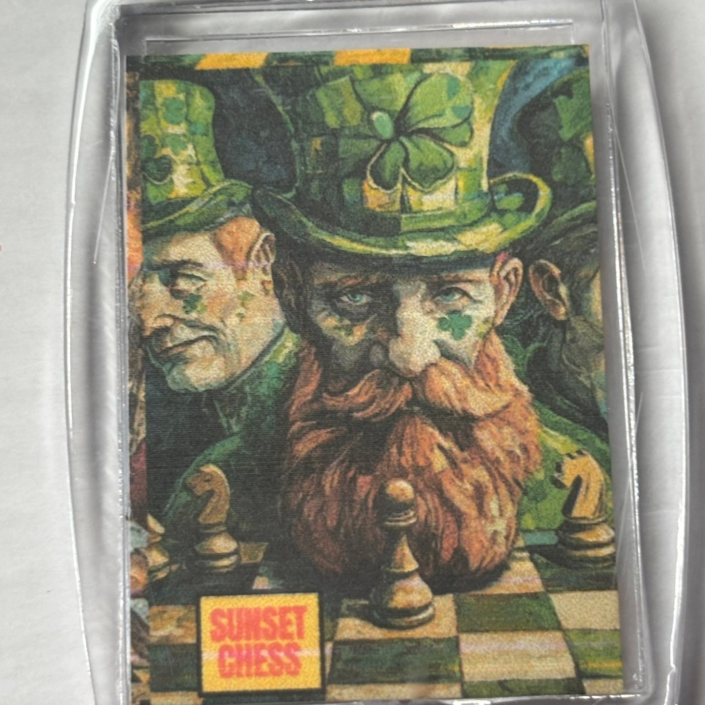 Lucky Gambit - Chess  Photo Keychain