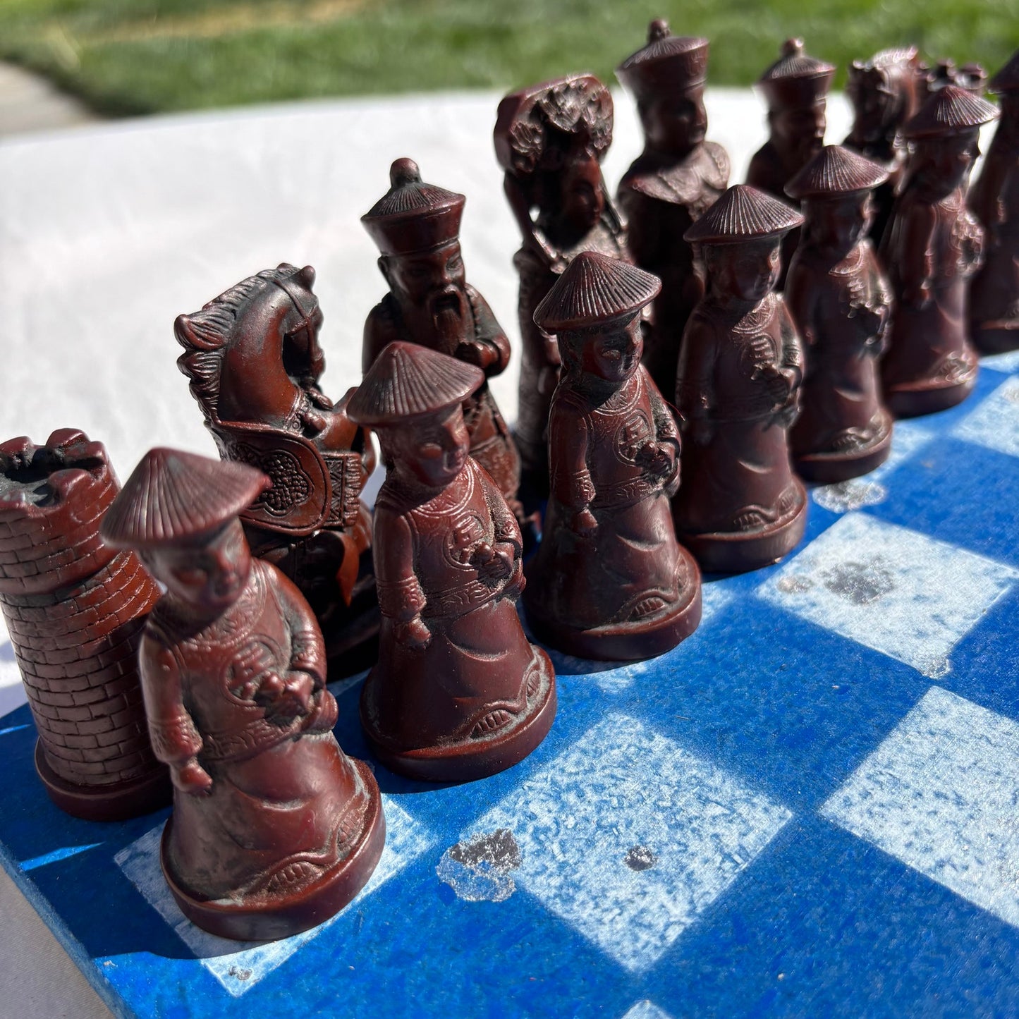 Candy Blue - Chinese Edition Chess Set