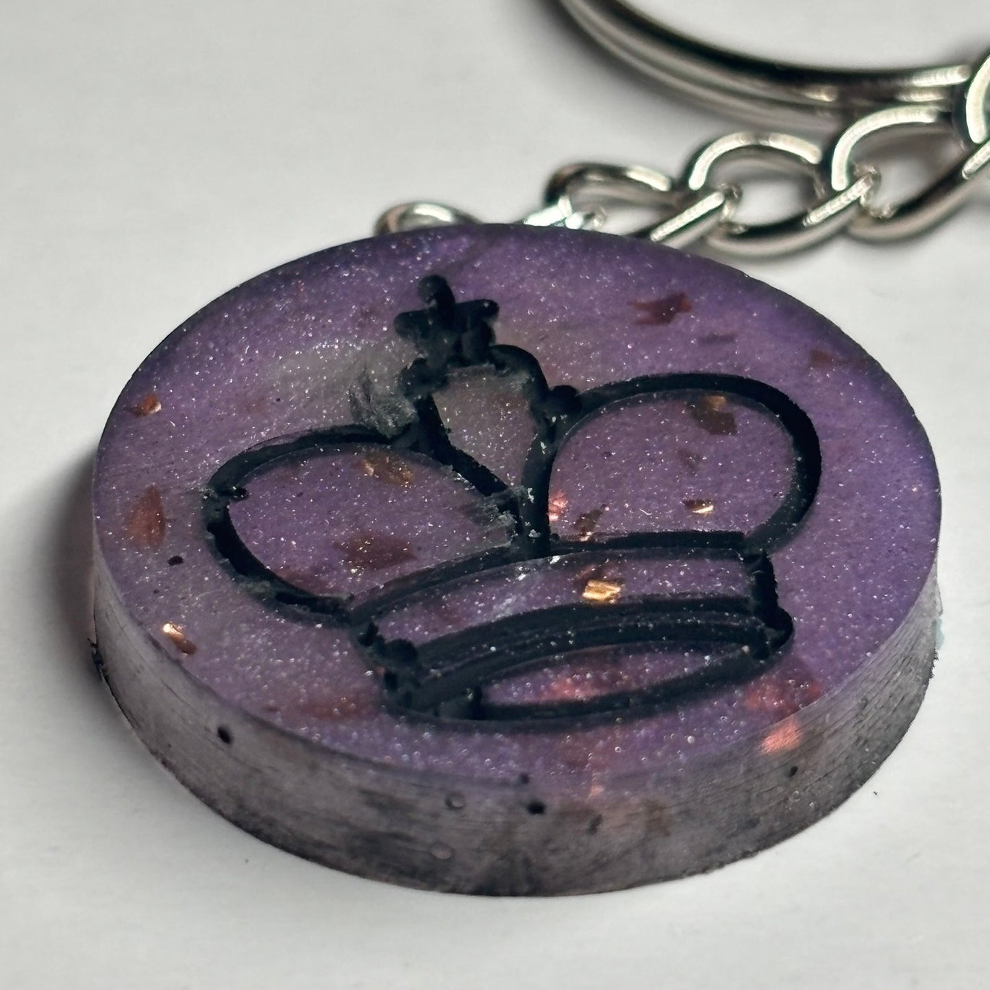 Castle Purple King - Handmade Resin Keychain