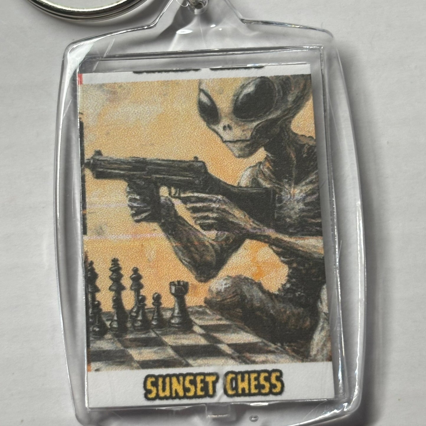 Alien Soldier - Chess  Photo Keychain
