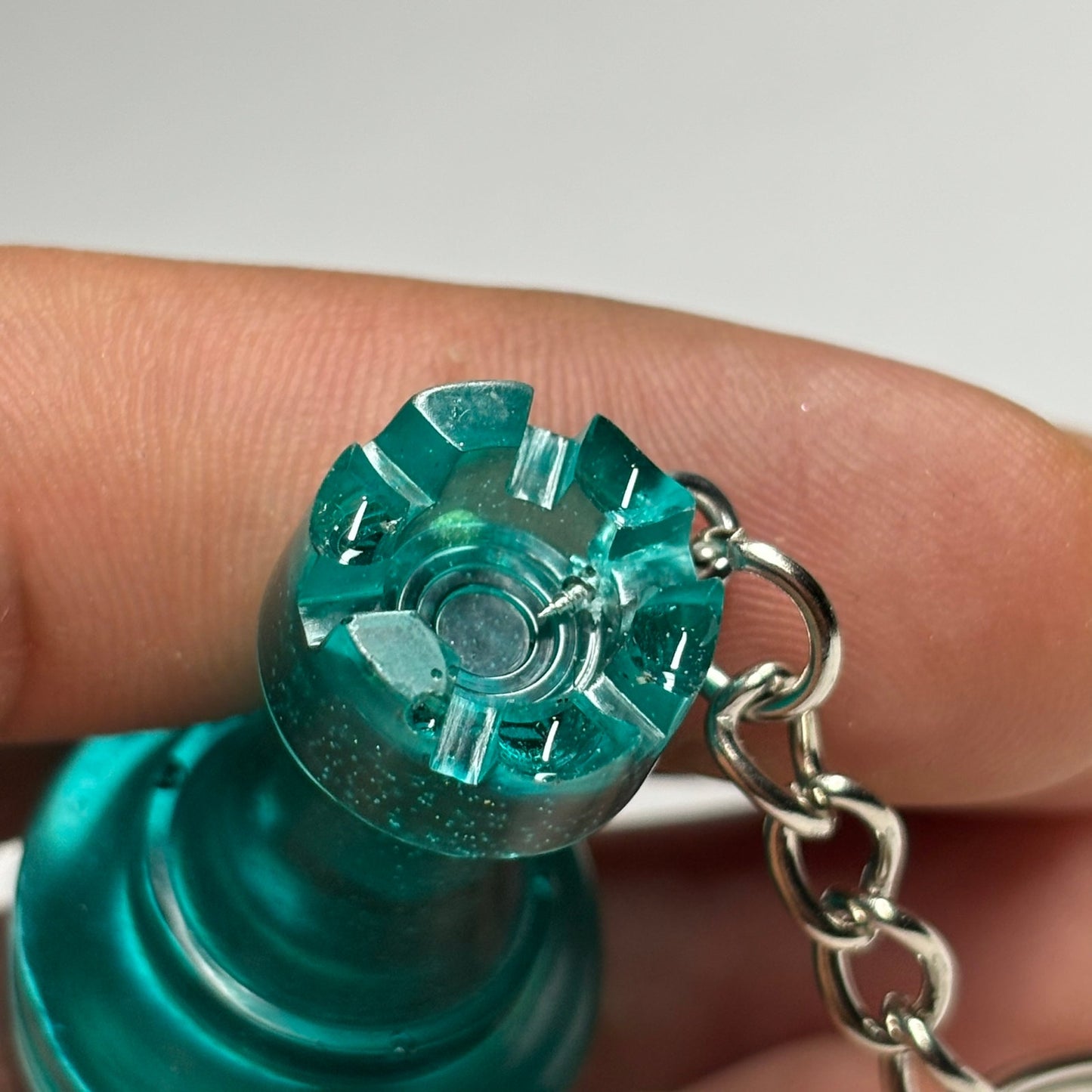 Ocean Blue Rook - Handmade Resin Keychain