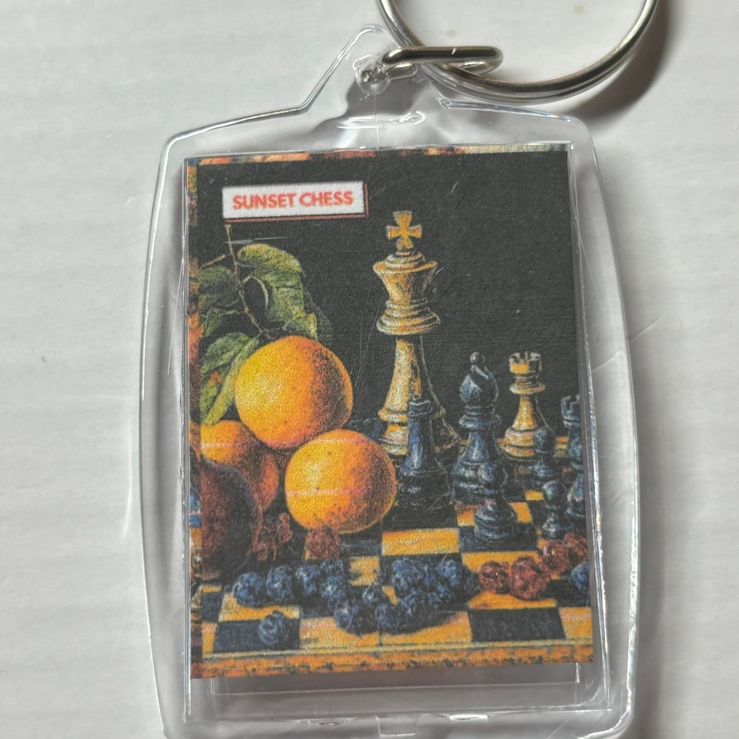 Fruits - Chess  Photo Keychain