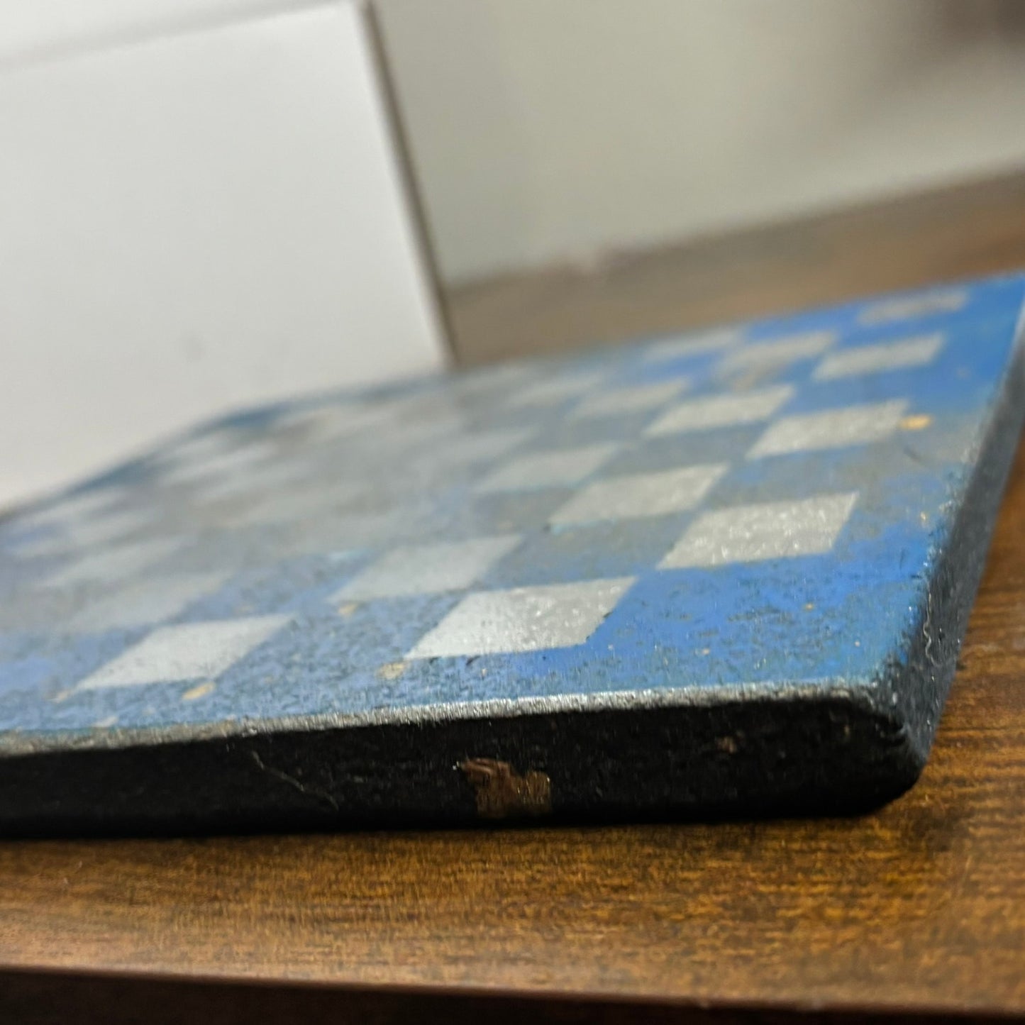 Golden Purple Blue - Painted Double Sided Chess Board