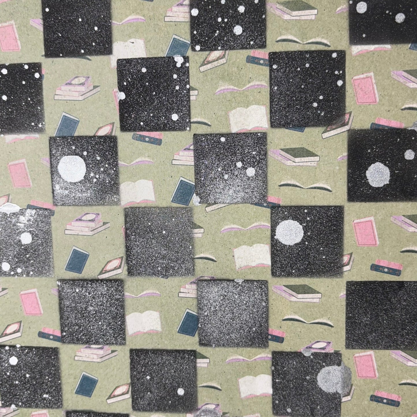 Green Books - Scrapbook Chess Board