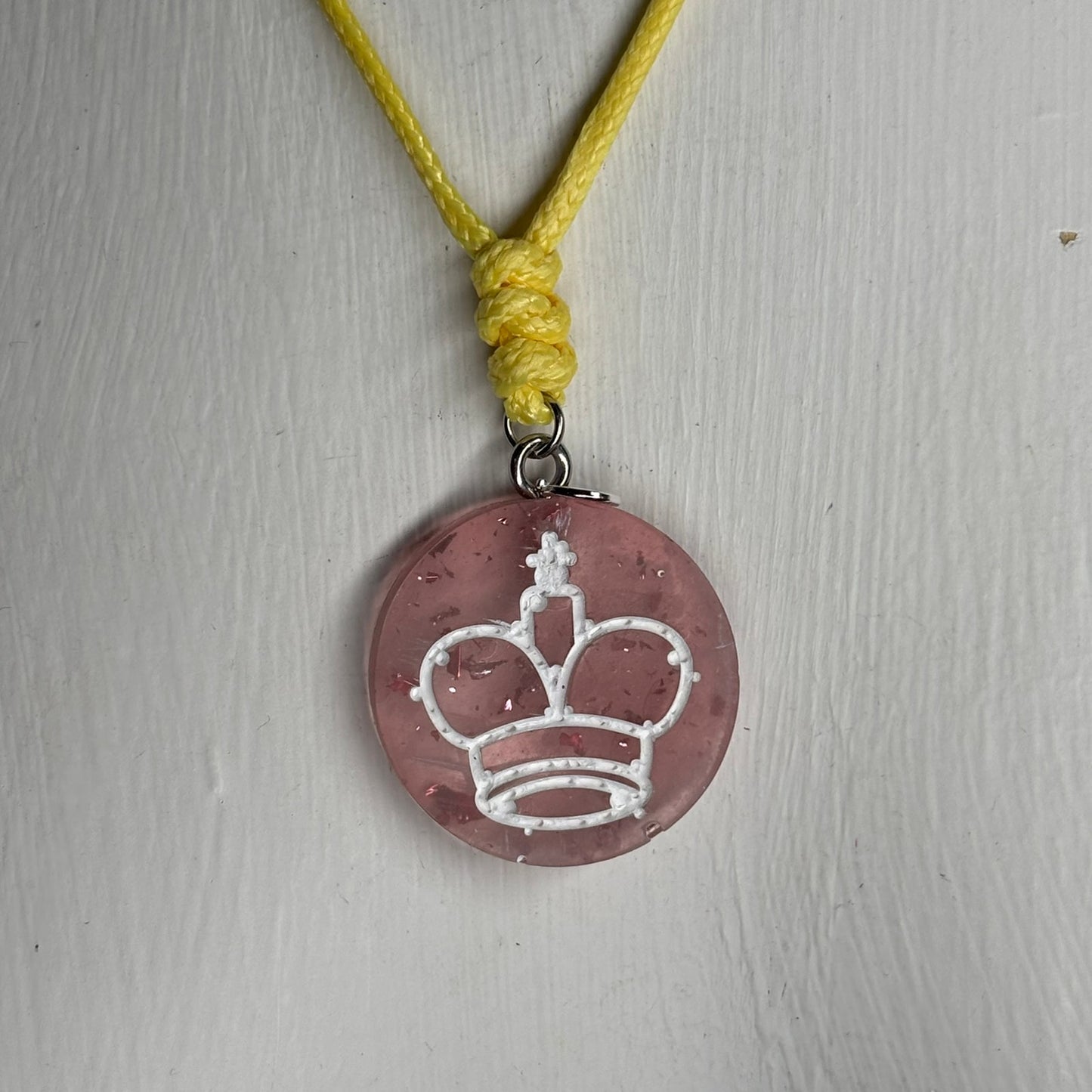 Beautiful Fading King - Handmade Resin Chess Necklace
