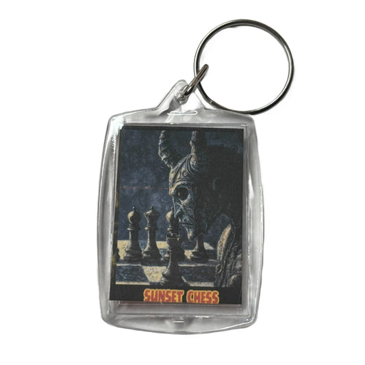 Dark Queen - Chess  Photo Keychain