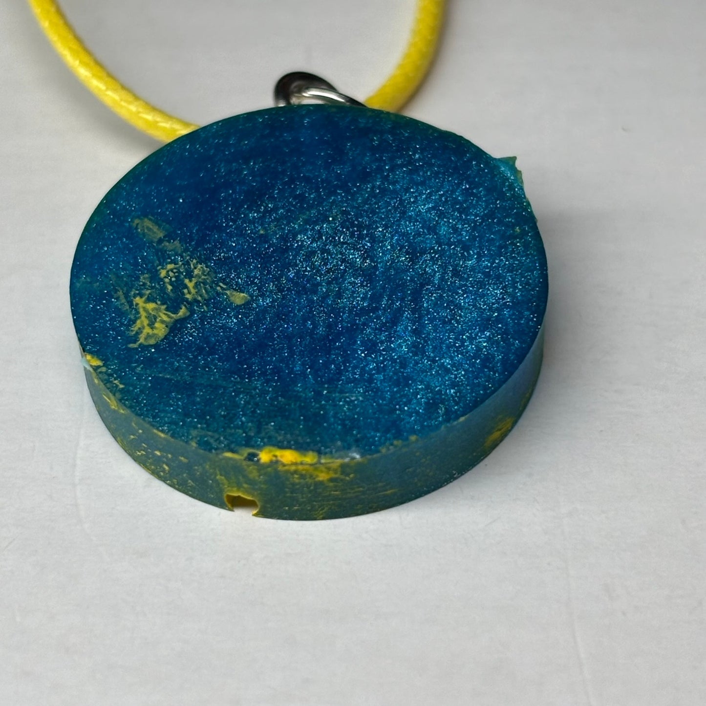 Blue Knight - Handmade Resin Chess Necklace