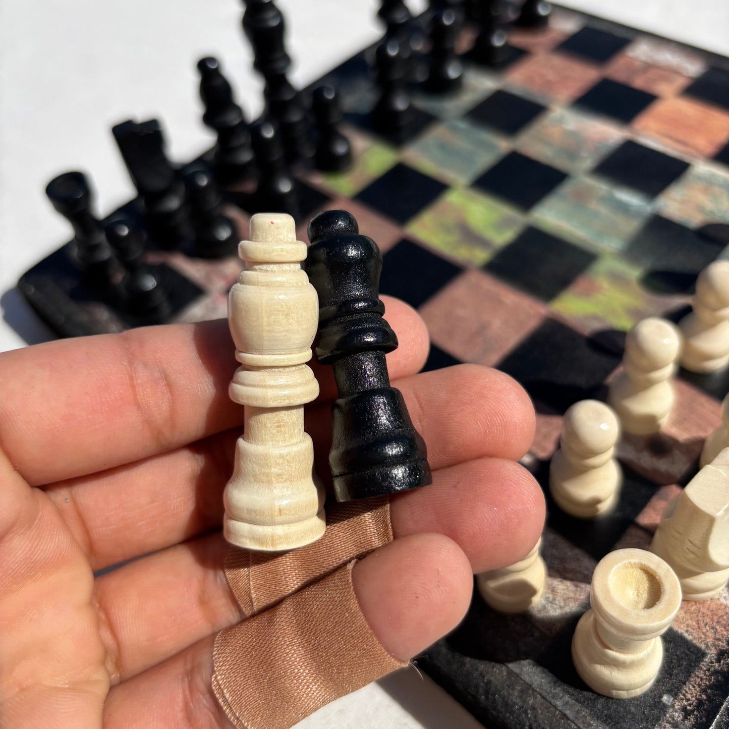 Rustic Design - Scrapbook Chess Set