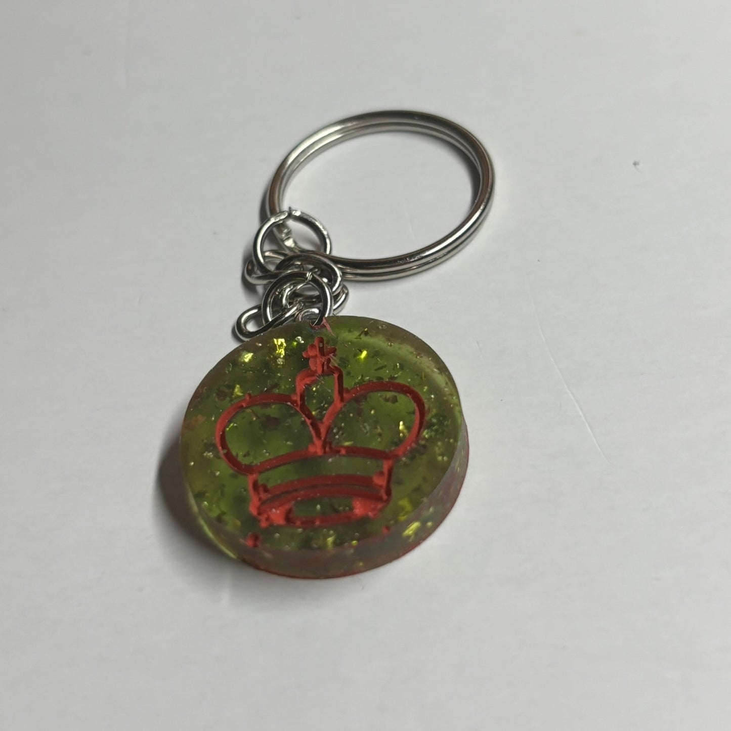 King's Red Lining Glory - Handmade Resin Keychain - Flat Edition